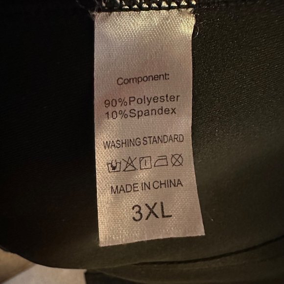 Neoprene Tank 3XL Corset Style Zip Front Dom Sub Lingerie Pinup Support Black - Picture 6 of 6